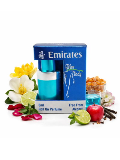 Emirates Blue For Lady Attar | Fresh Aqua, Soft Floral, Amber | 6ml