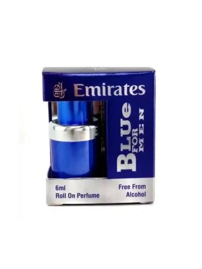 Emirates Blue For Men Attar | Cool, Aromatic, Musky | 6ml