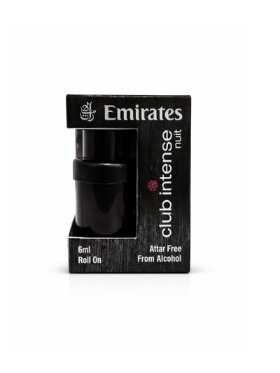 Emirates Club Intense Attar | Smoky Woods, Rich Amber, Musk | 6ml