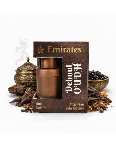 Emirates Dehnal Oudh Attar | Intense, Woody, Long-Lasting | 6ml