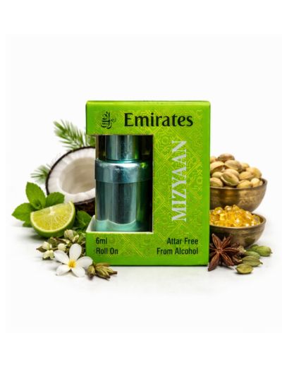 Emirates Mizyaan Attar | Rich Oud, Warm Amber, Musk | 6ml