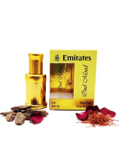 Emirates Oud Mood Attar | Rich Oudh, Warm Sweet, Oriental | 6ml