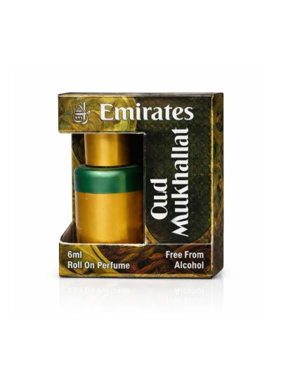 Emirates Oud Mukhallat Attar | Rich Oud, Warm Amber, Musk | 6ml