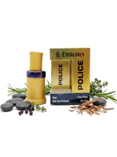 Emirates Police Attar | Bold Fresh, Strong Woody, Masculine | 6ml