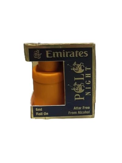 Emirates Polo Night Attar | Night Freshness, Amber, Sensual Musk | 6ml