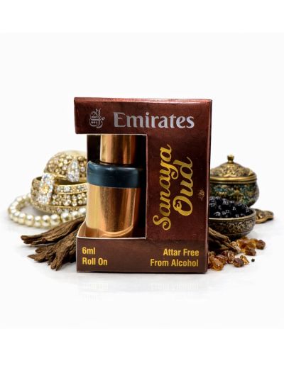 Emirates Shanaya Oud Attar | Floral Oud, Warm Amber, Musk | 6ml