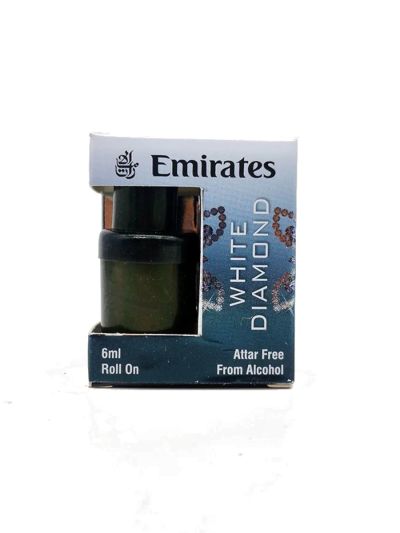 Emirates White Diamond Attar | Fresh Floral, Soft Musky, Elegant | 6ml