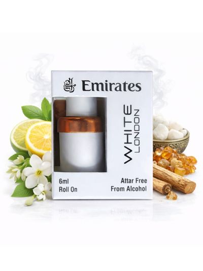 Emirates White London Attar | Clean, Aquatic, Smooth | 6ml