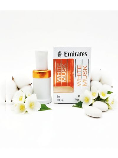 Emirates White Musk Attar | Fresh Linen, White Florals, Musk | 6ml