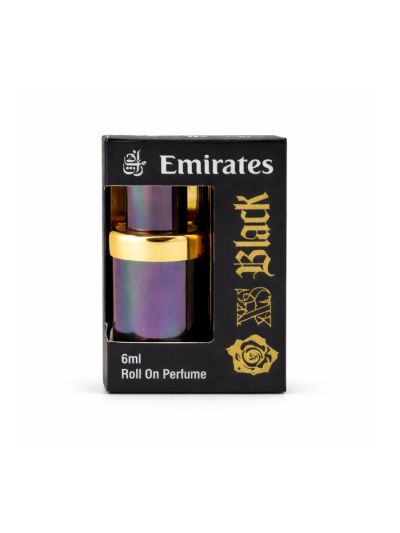 Emirates Black Floral Attar | Dark Floral, Warm Amber, Musk | 6ml