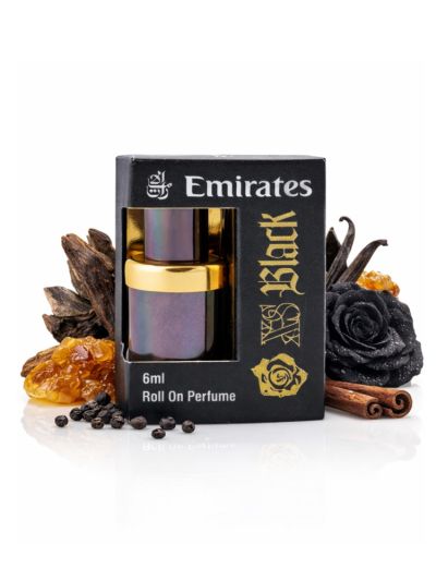 Emirates Black Floral Attar | Dark Floral, Warm Amber, Musk | 6ml