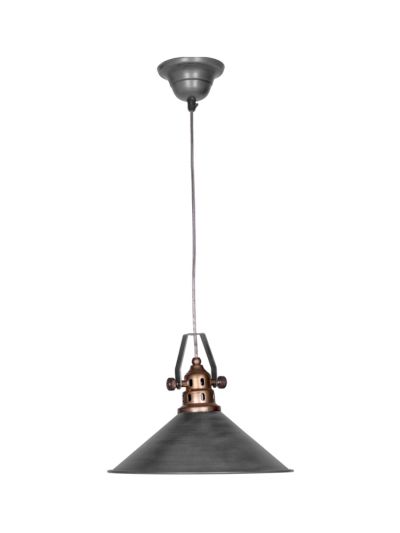 Factory Grey Hanging Pendant Light