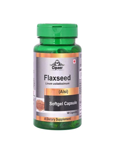 Cipzer Flaxseed Softgel Capsule (60 Caps)