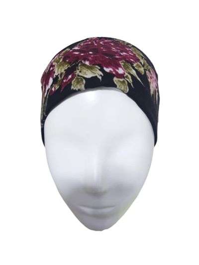 Floral Printed Bonnet Inner Cap