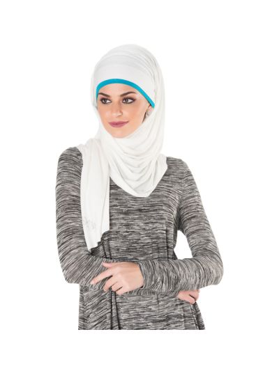 Plain Jersey Hijab (Off White)