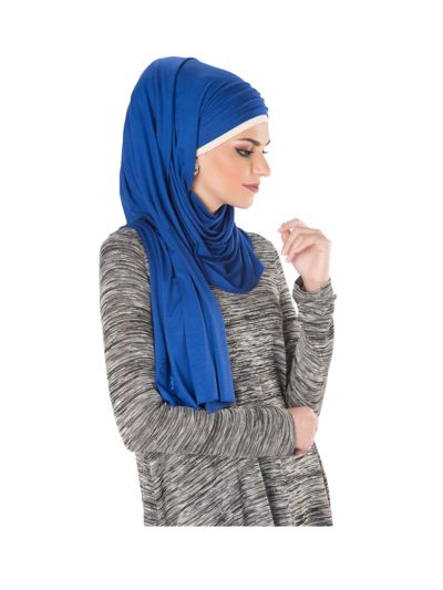 Plain Jersey Hijab (Royal Blue)