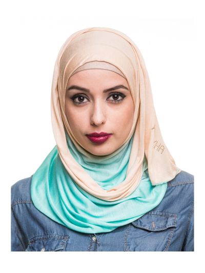 Ombre satin Hijab