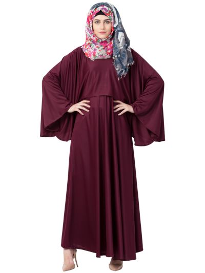 Blackberry Cape Abaya