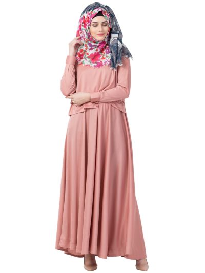 Designer Cape Rose Gold Abaya