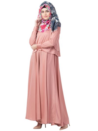 Designer Cape Rose Gold Abaya