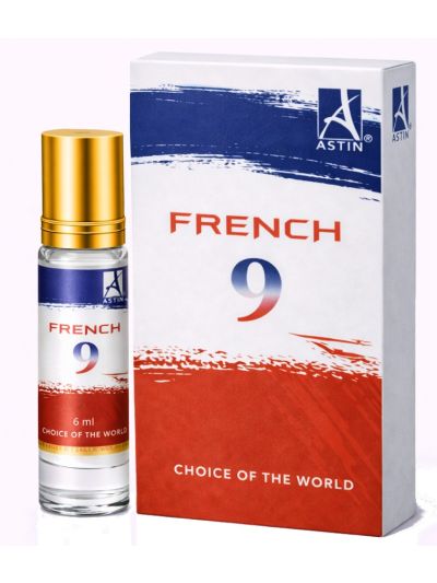 Astin French 9 Attar | Fresh, Citrus, Elegant | 6ml