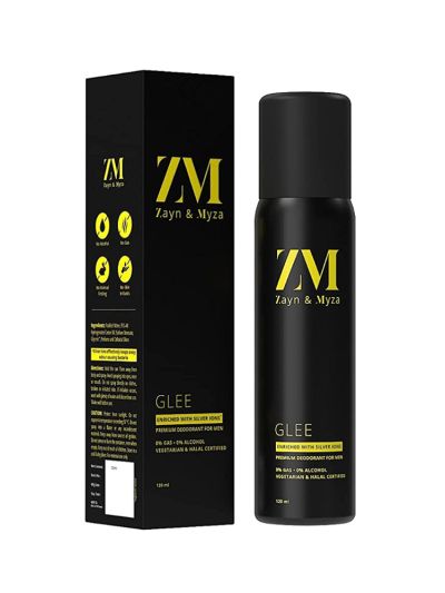 Glee No Alcohol Body Spray For Men, Halal compliant (120 ml)
