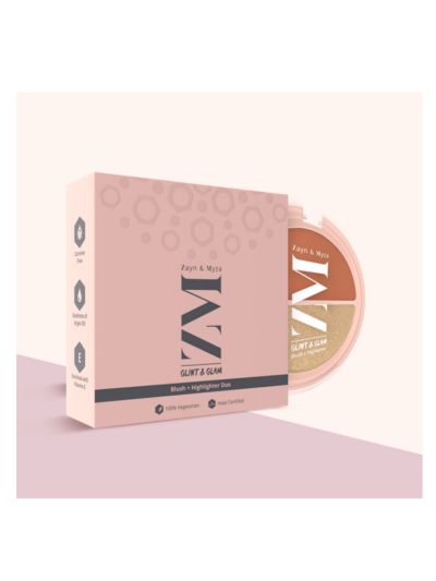 Glint & Glow Glam -  Blush + Highlighter Duo, Halal compliant (8 g)