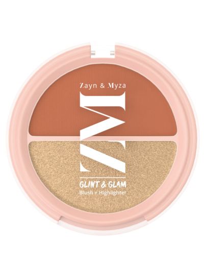 Glint & Glow Glam -  Blush + Highlighter Duo, Halal compliant (8 g)