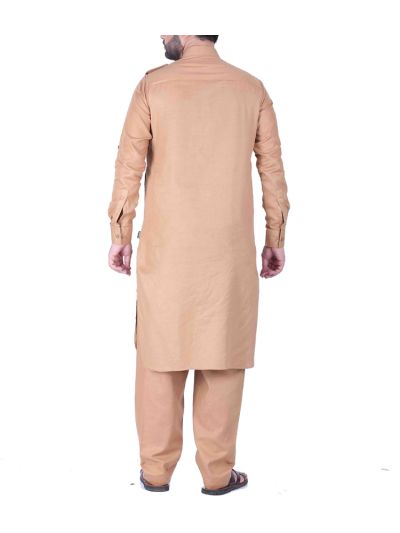 Gold Pathani Suit Set