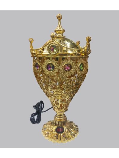 Electric Incense/Oudh Burner Big Size Gold