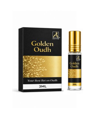 Astin Golden Oudh Attar | Rich, Oud, Luxurious (3 ml & 6 ml)