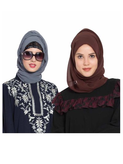 Combo Super Fine Georgette Hijab (Set of 2)