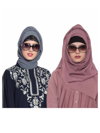Combo Super Fine Georgette Hijab (Set of 2)