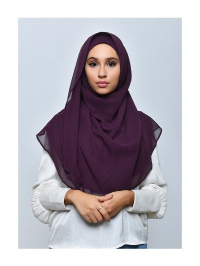 Grapey Crepe Chiffon