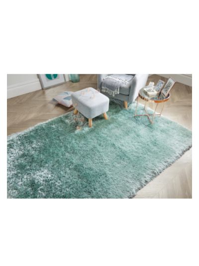 Shaggy Aqua Green Carpet (4ft x 6 ft)