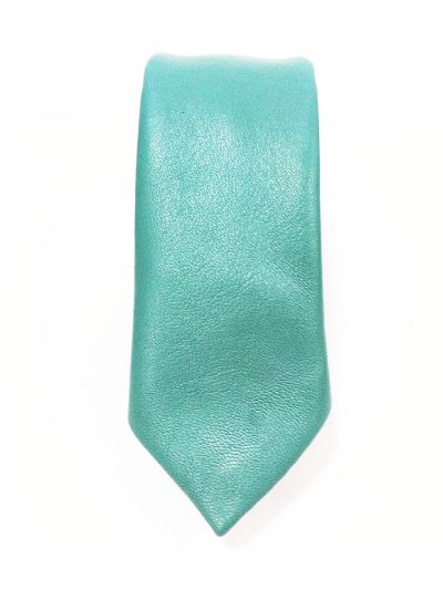 Green Leather Tie