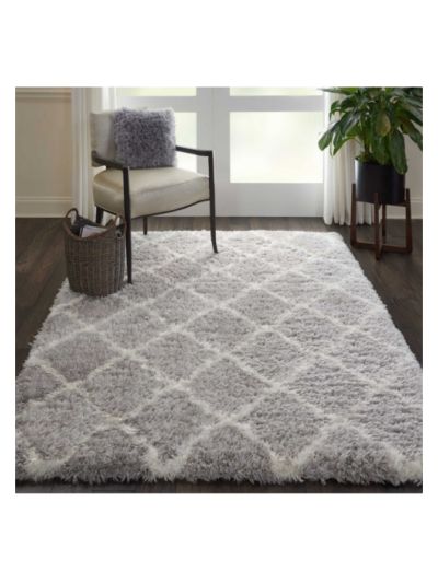 Web Grey & White Carpet (4ft x 6 ft)