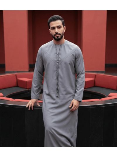 Al Noor Emirati Graphite Grey Thobe