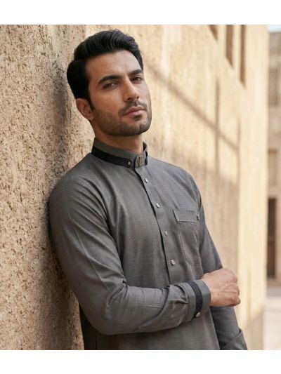 Al Noor Platinum Grey Thobe 10