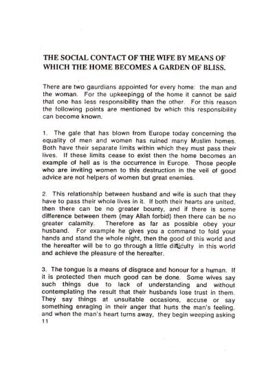 Guidance for a Muslim Wife
