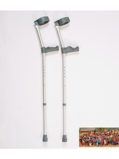 Height Adjustable Elbow Crutch Pair (1 Qty)