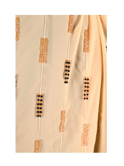 Aniq Yellow Handwork Hijabs With Matching Mask