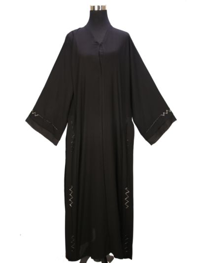 Elegant V Neck Abaya 