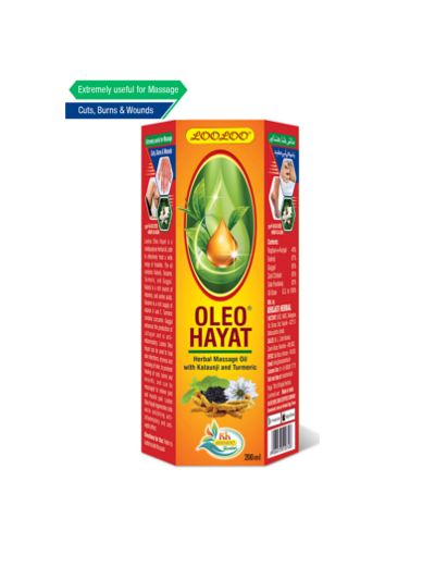 Oleo Hayat Herbal Massage Oil with Kalonji (200 ml)