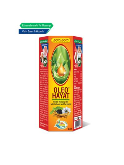 Oleo Hayat Herbal Massage Oil with Kalonji (25 ml)