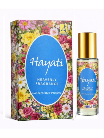 Astin Hayati Attar | Alcohol-Free Floral & Musky Perfume (3 ML & 6 ML)