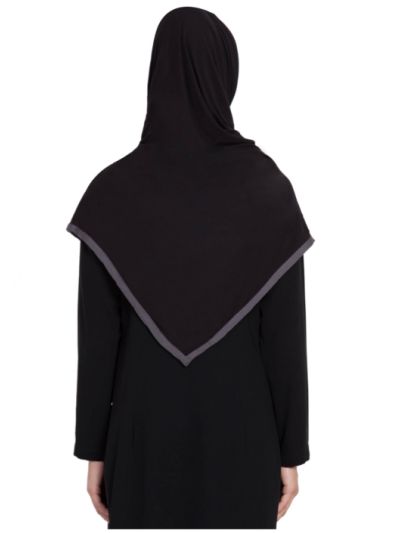 Stole Hijab With Contrast Border