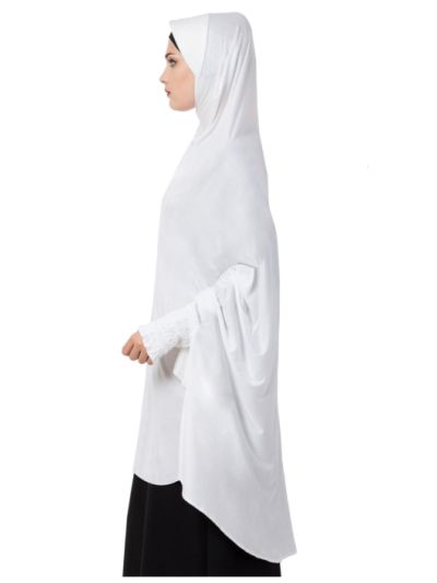 Full Size Jersey Prayer Hijab With Sleeves & Inner Cap