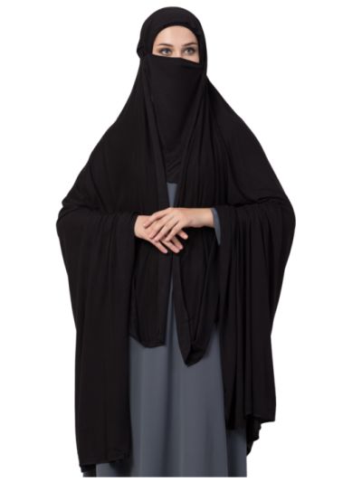 Rida Irani Chador With Attached Nose Piece & Inner Cap