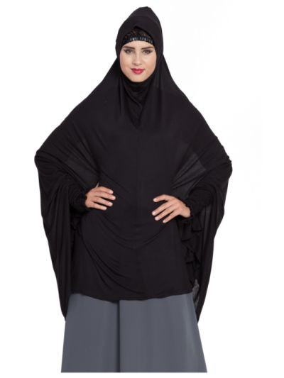 Full Size Jersey Prayer Hijab With Sleeves & Inner Cap